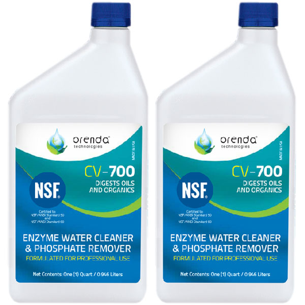 ORE-50-220 Orenda CV700 Enzyme Cleaner Phosphate Control 1qt. 2-Pack Multi-Pack