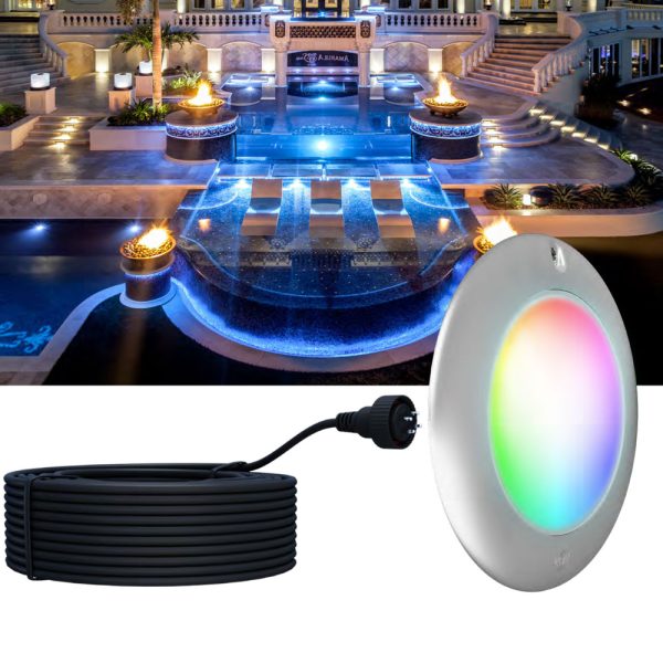 64-EGL-80 PAL Evenglow Multi Color Pool Light LED 12V/24V 80ft.