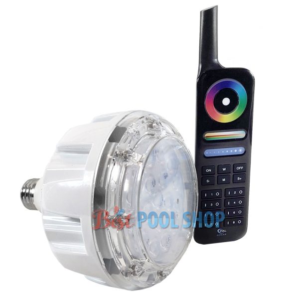 64-PAL-SRL-RGB-120 PAL Lighting Pool Spa Multi Color LED Light Bulb & Remote 120V 8.5W