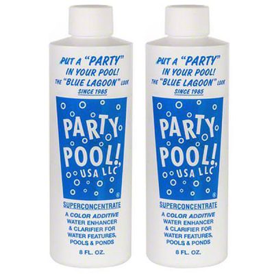 47016-00008 Party Pool Dye Color Additive Blue Lagoon 8oz 2-Pack Multi-Pack