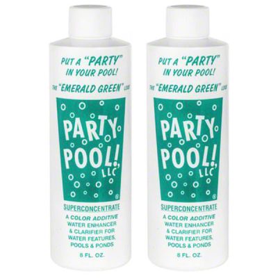 47016-00012 Party Pool Dye Color Additive Emerald Green 8oz 2-Pack Multi-Pack