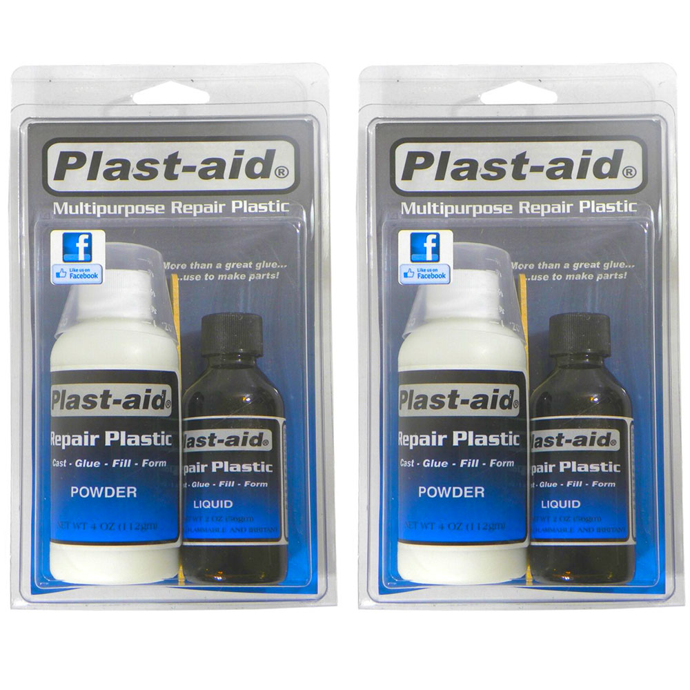 80400 Plast-Aid Plastic Pool Plumbing Part Repair Kit 6 OZ. (2 Count)