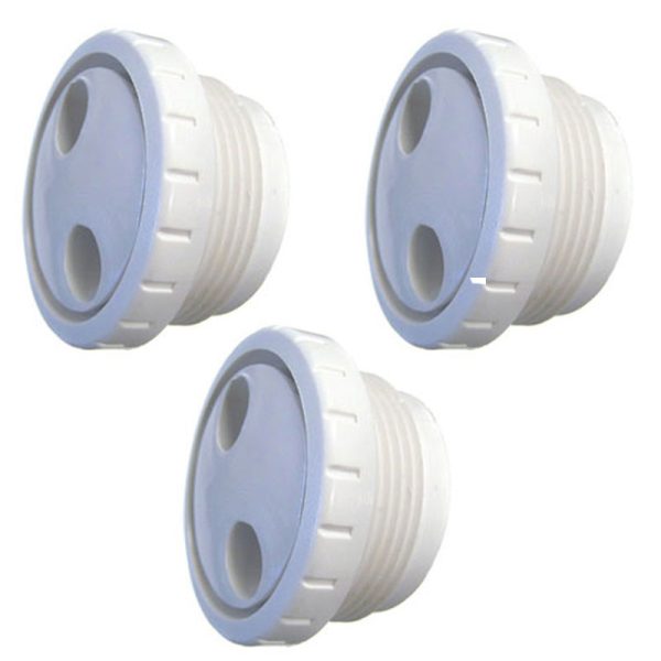 212-9170 Pool Spa Pulsator Fitting White 1 1/2 inch MPT Waterway TS101 (3 Count)