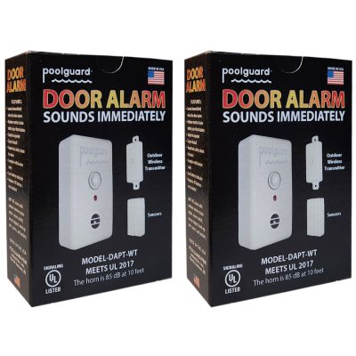 DAPT-WT Poolguard UL 2017 Water Hazard No Delay Door Alarm 2-Pack Multi-Pack