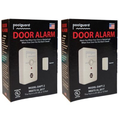 DAPT-2 Poolguard UL 2017 Water Hazard 7 Second Delay Door Alarm - 2 Pack