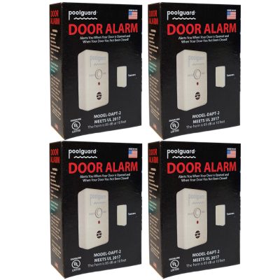 DAPT-2 Poolguard UL 2017 Water Hazard 7 Second Delay Door Alarm 4-Pack Multi-Pack