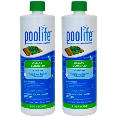 62017 Poolife Algae Bomb 30 Swimming Pool Poly Quat Algaecide - 2 Pack