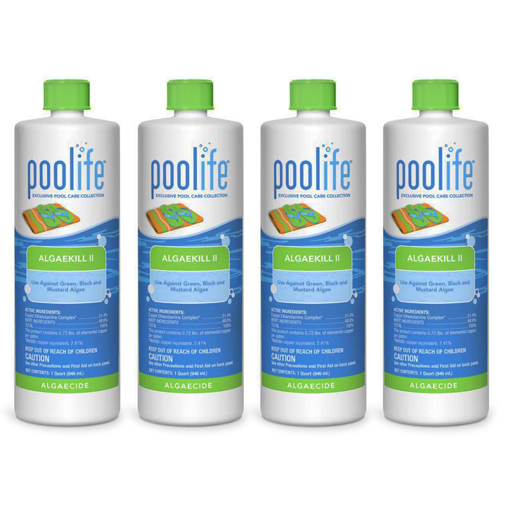 62070 Poolife AlgaeKill II Swimming Pool Algaecide 4-Pack Multi-Pack