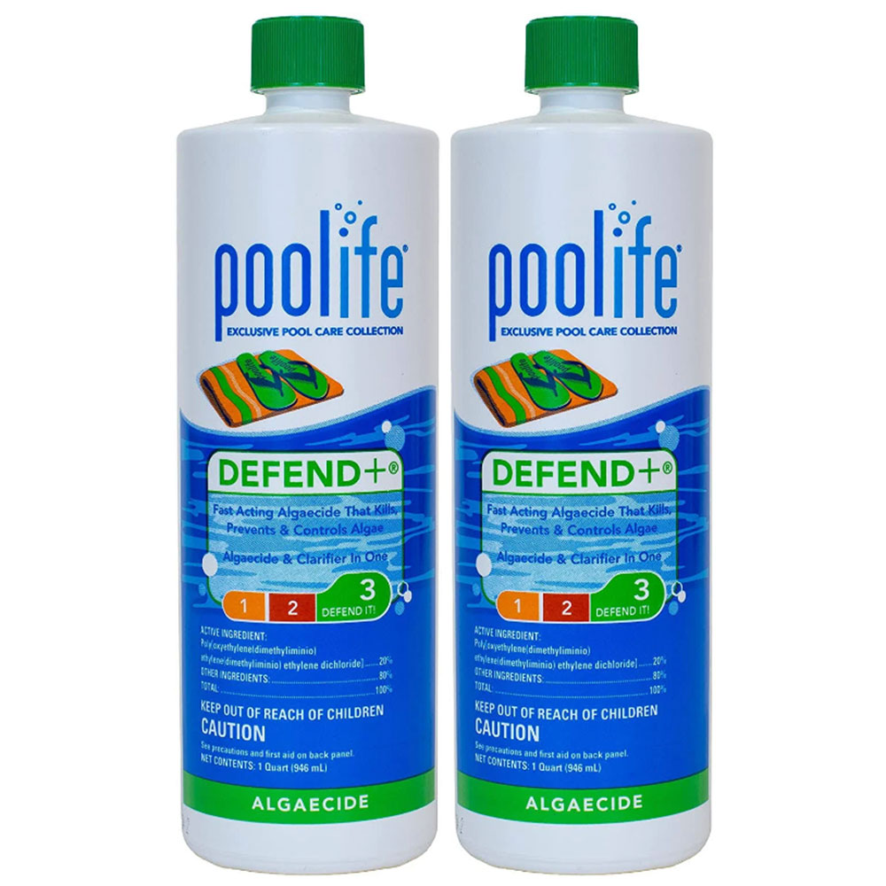 62076 Poolife Defend+ Defend Plus Algaecide 1 qt. (2 Count)