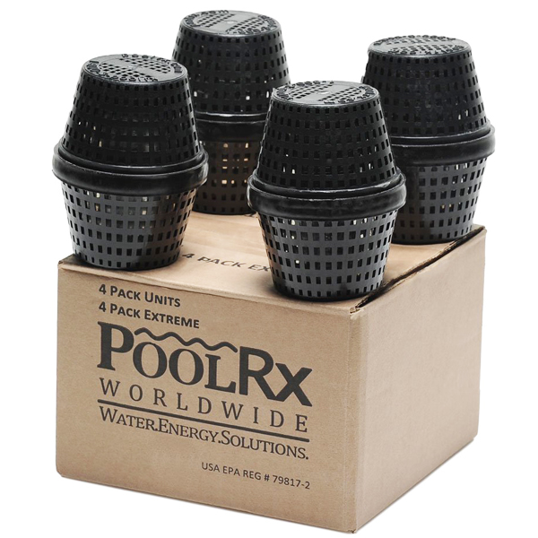 PoolRx 20K-30K Pools Black Mineral Unit - 4 Pack