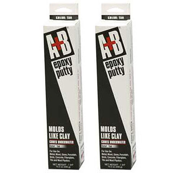 9908K Rezolin A+B Epoxy Putty Kit 14 oz. Black 2-Pack Multi-Pack