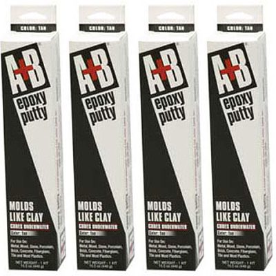 9904K Rezolin A+B Epoxy Putty Kit 14 oz. White 4-Pack Multi-Pack