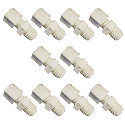 550193 Rola-Chem 3/8in Tubing x 1/4in MNPT Tubing Connector - 10 Pack