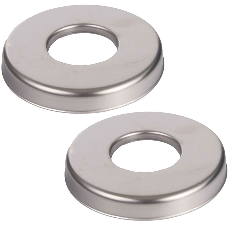 EP-100F Stainless Steel Pool Ladder Rail Round Escutcheon 2-Pack Multi-Pack