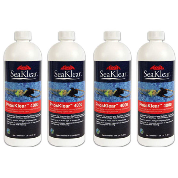 90265SKR SeaKlear Phosphate Remover PhosKlear 4000 32oz. 1040120 90265 4-Pack Multi-Pack