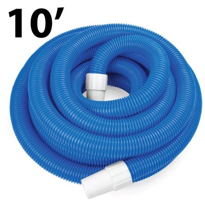 VH1210 Swimming Pool 10ft Manual Vacuum Hose With Swivel Cuff