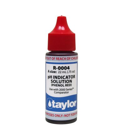 R-0004-A Taylor Dropper Bottle 0.75 oz pH Reagent Phenol Red