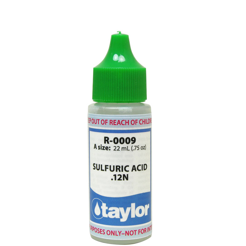 R-0009-A Taylor Dropper Bottle 0.75 oz Sulfuric Acid 12N