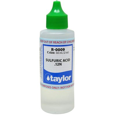 R-0009-C Taylor Dropper Bottle 2 oz Sulfuric Acid 12N