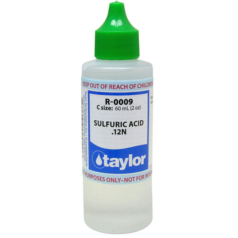 R-0009-C Taylor Dropper Bottle 2 oz Sulfuric Acid 12N