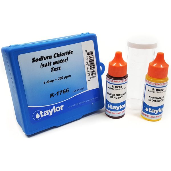 K-1766 Taylor Pool & Spa Salt Water Test Kit Sodium Chloride