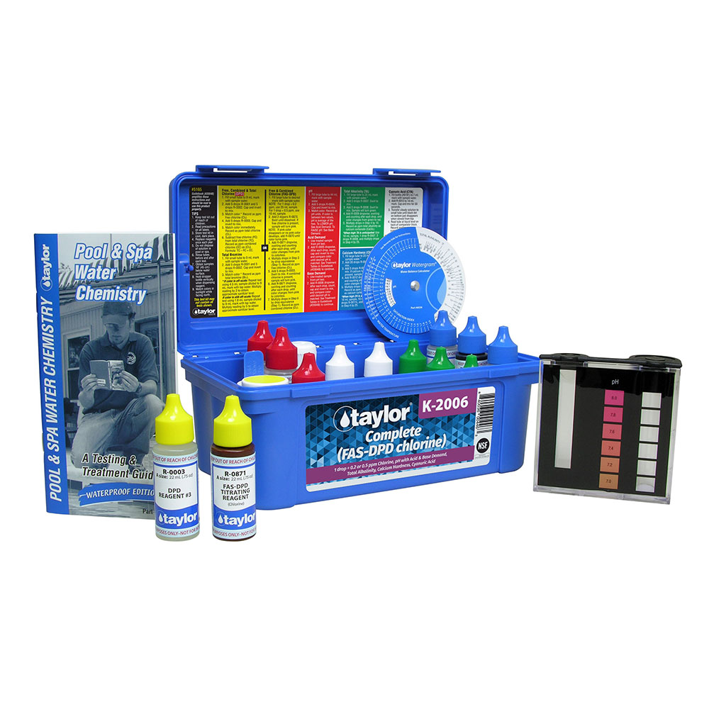 K-2006 Taylor Technologies Pool & Spa Water Complete Test Kit