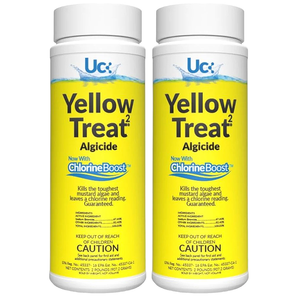 YT2-C12 United Chemical Yellow Treat 2 Algaecide 2lb. - 2 Pack
