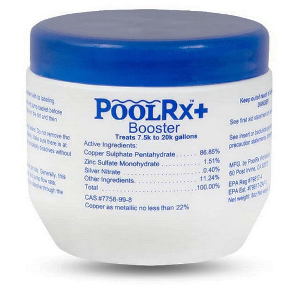 PoolRx Plus With Silver 7.5K-20K Pools Blue White Booster