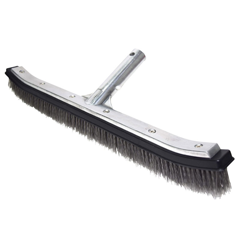 B3523 Valterra Swimming Pool Wall Brush 18in. Grey Poly Bristles