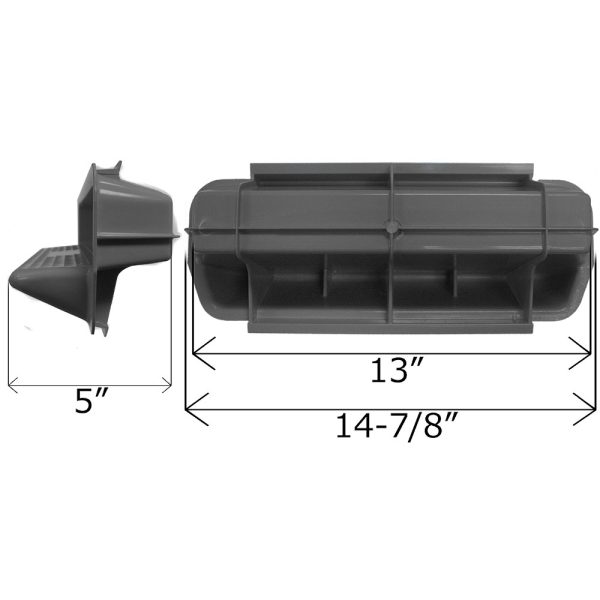 532-2011B Waterway Swimming Pool Black Wall Plastic Steps